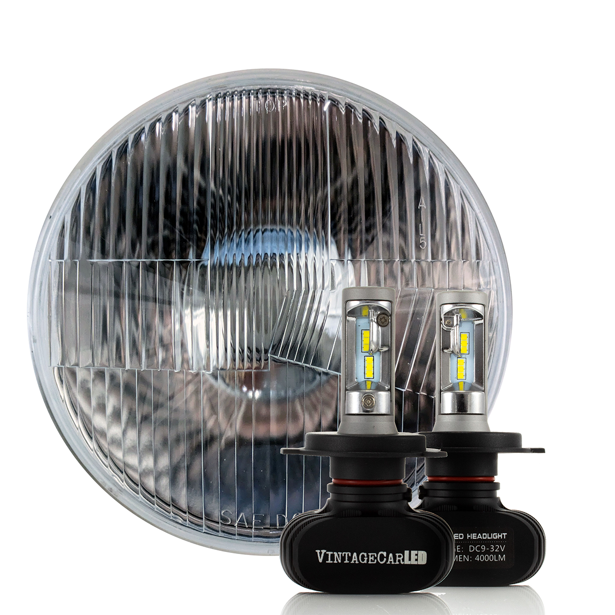 H1 24V Truck LED Headlight Conversion Kit High Low Beam Bulbs